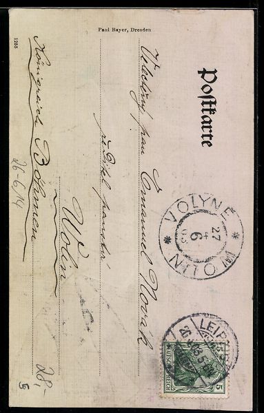 Cartoline postali: Handgemalt: Verbindungsstudent mit Leder – Usato da Berlin venduto da bartko-reher 1