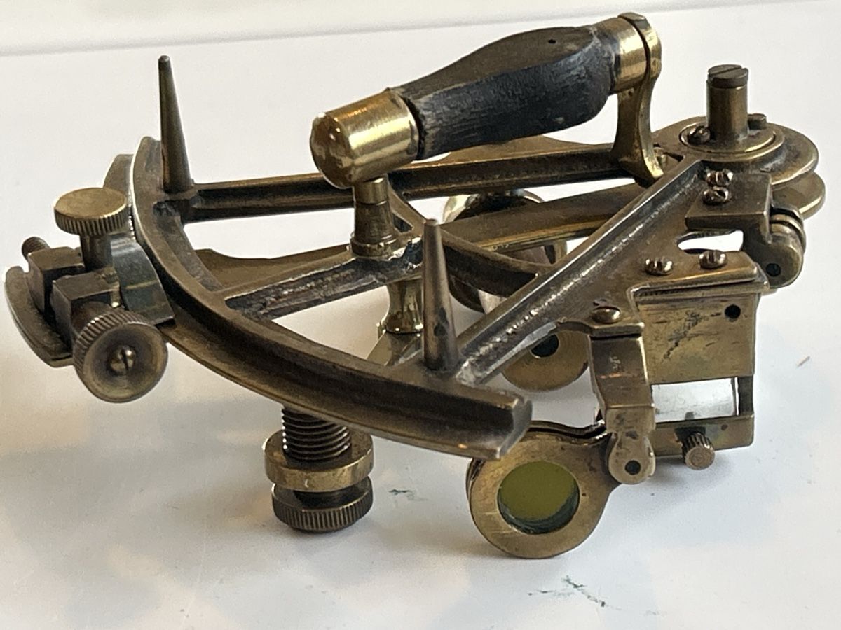 Misurare: Sextant aus Messing mit Lederetui (2I2) – Usato da Neuenhof venduto da 123-Allerlei 4