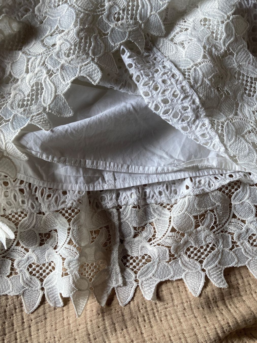 Hallhuber Vestiti: Hallhuber Kleid Baumwolle Spitze – Usato da Luzern venduto da AM2nd 2