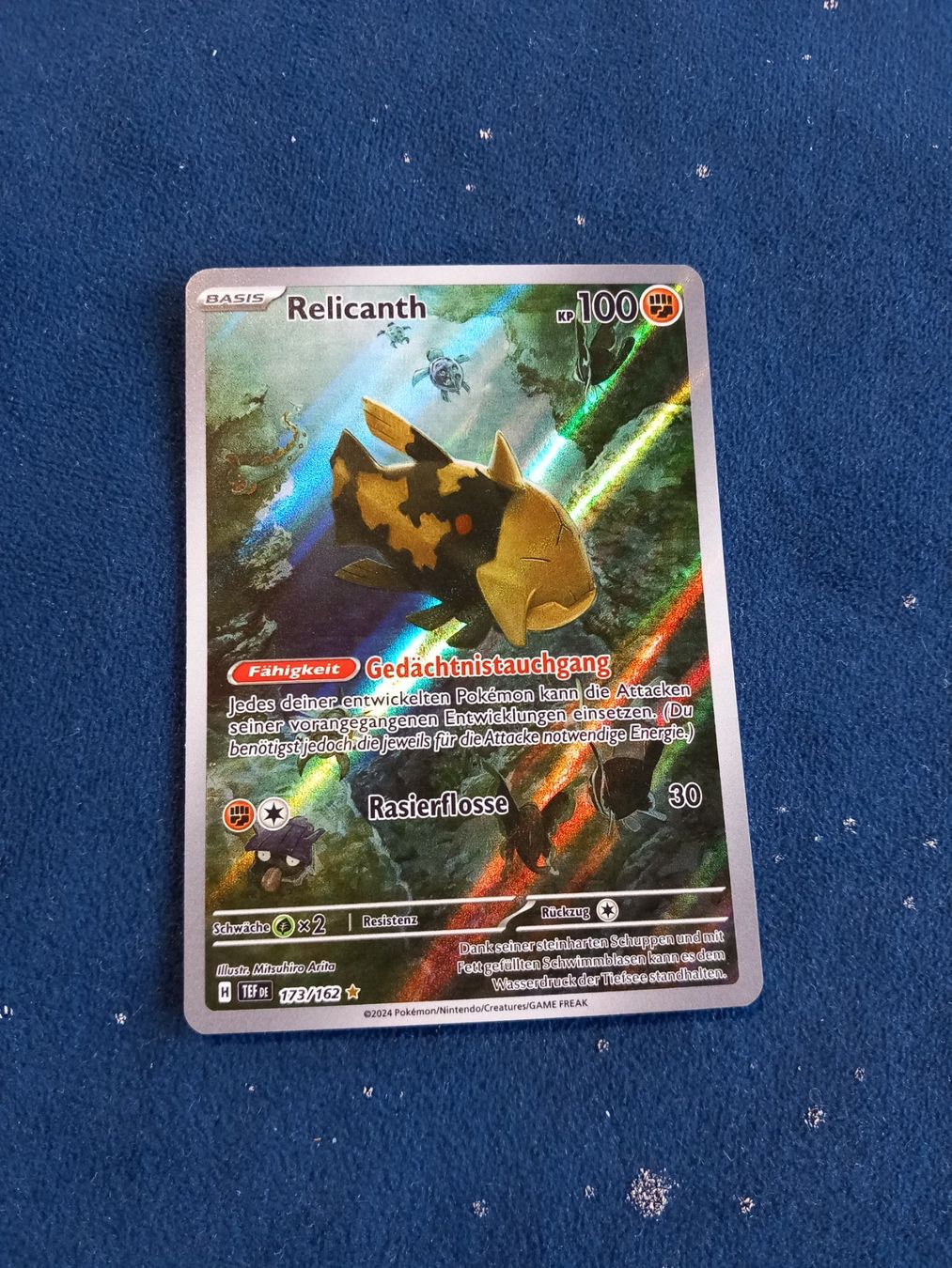 Pokémon Carte collezionabili: Relicanth Illustration Art (DE) Temporal Forces - TEF173/162 – Nuovo (secondo la descrizione) da Hinterfultigen venduto da Marcel2112