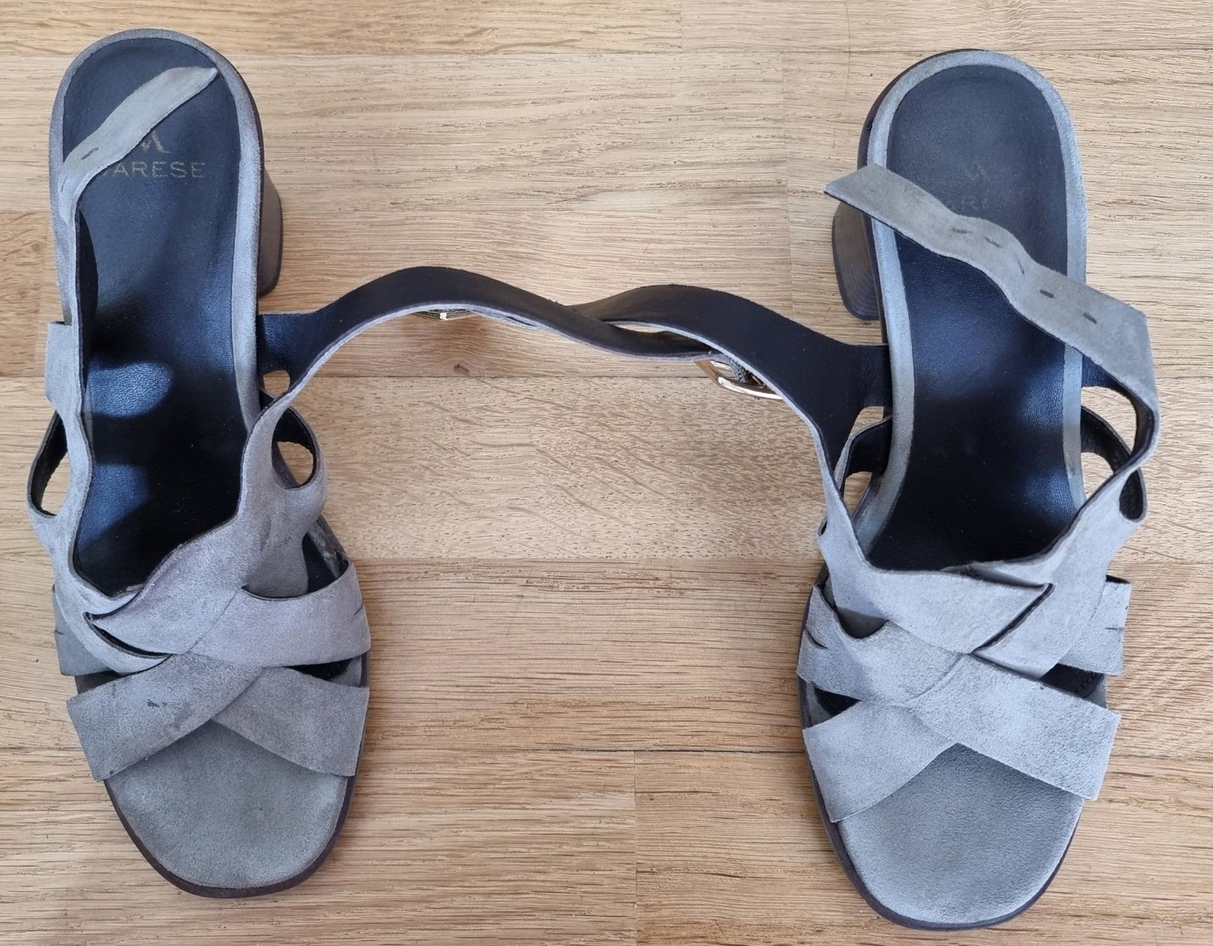 Damenschuhe: Sandales vertes à talons hauts - Varese -Taille 38 – Gebraucht aus Court von Jovi2 4