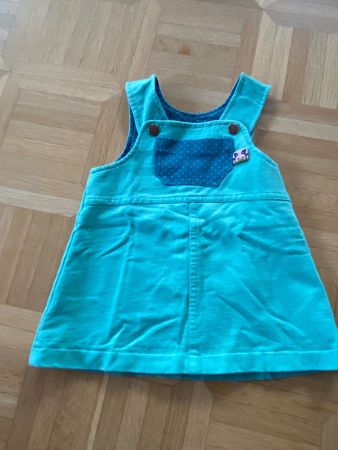 Latzkleid türkis Baumwolle Gr. 74