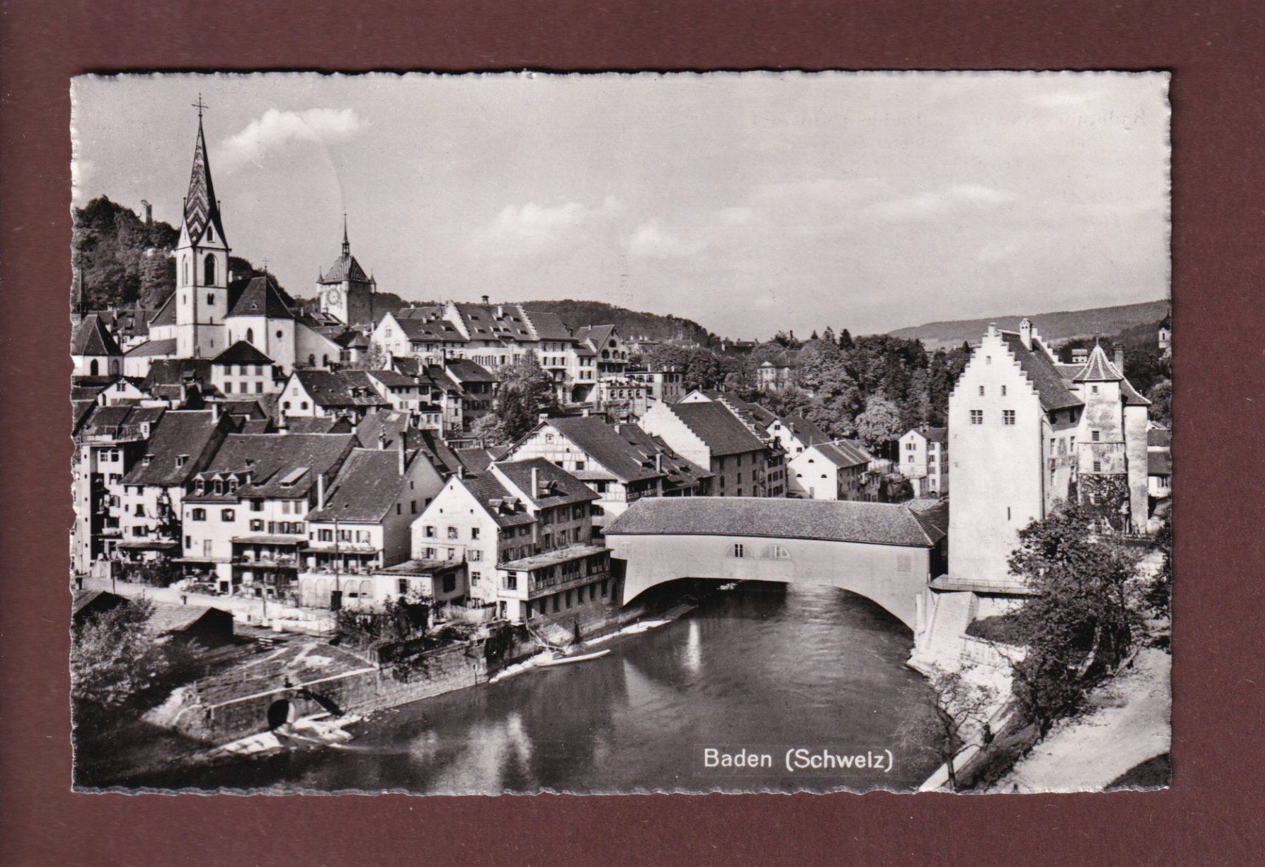 Cartoline postali: BADEN - 1953 – Usato da Pully venduto da nicecards