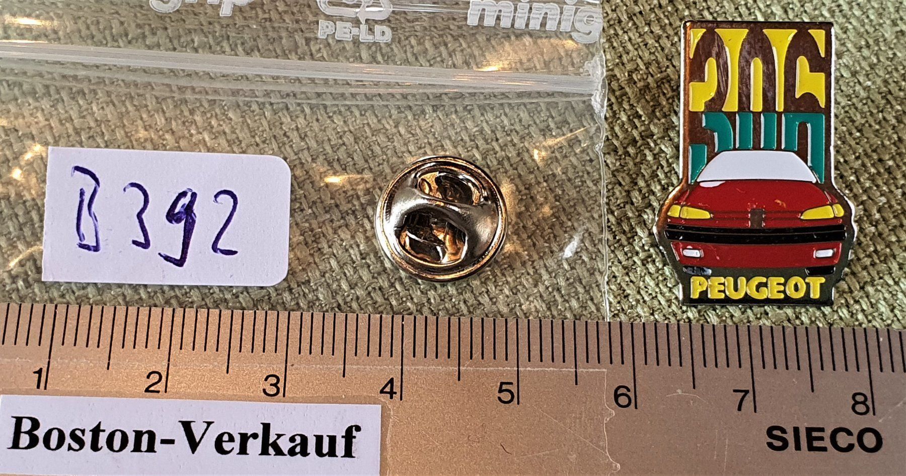 Pins: B392 - Pin Peugeot 306 – Gebraucht aus Reinach BL von Boston-Verkauf 2