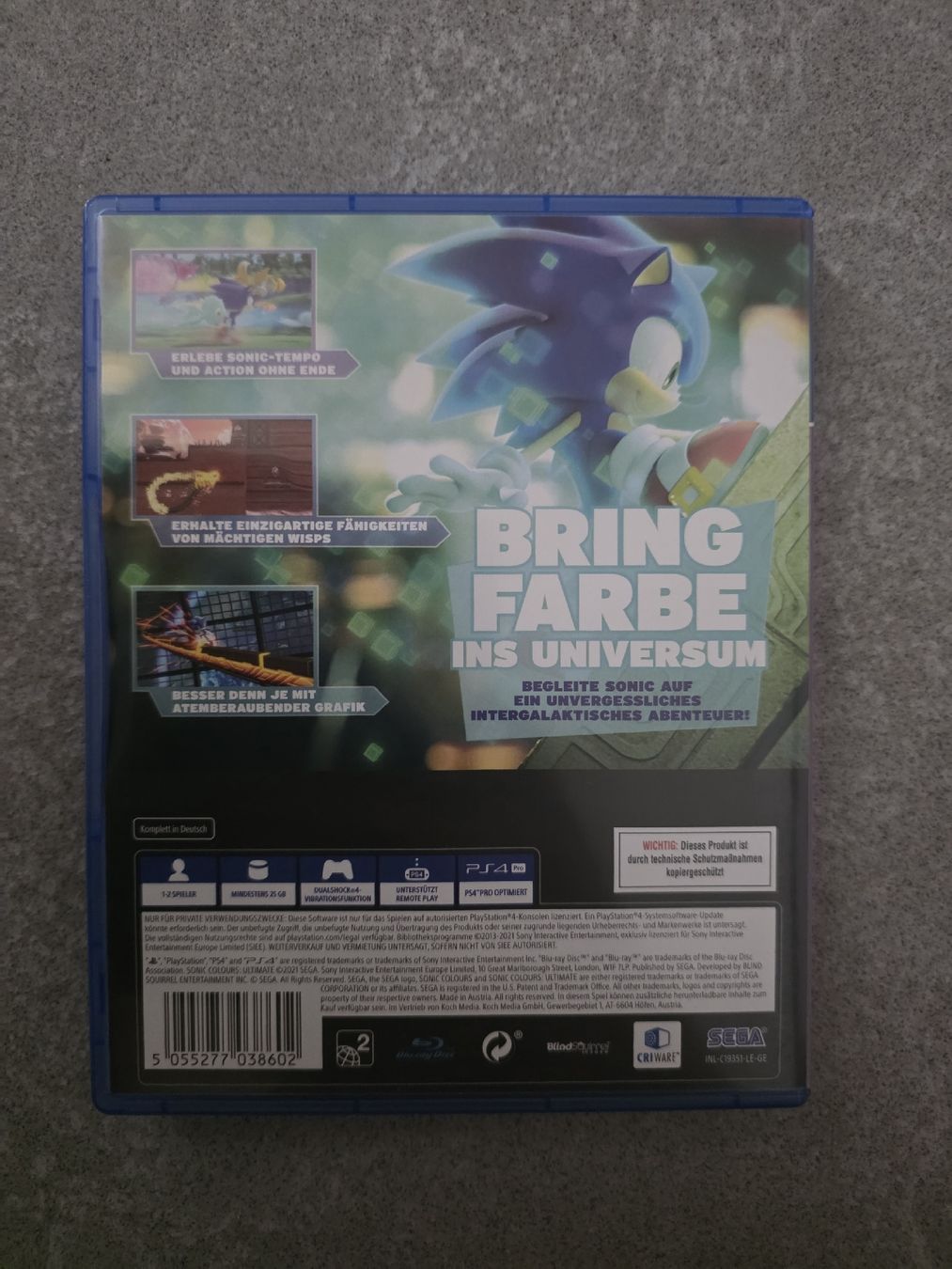 Sega Spiele: Sonic Colours Ultimate PS4 – Gebraucht aus Zug von Mandon 1