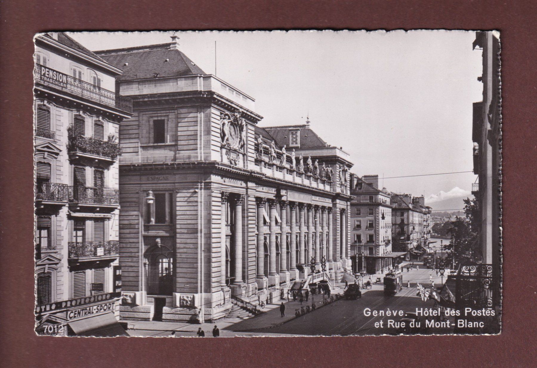 Cartoline postali: GENEVE - Hôtel des Postes – Usato da Pully venduto da nicecards-shop