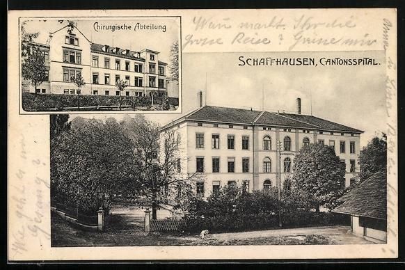 Cartes postales: Schaffhausen, Cantonsspital, Chirurgisch – D'occasion à Berlin par bartko-reher