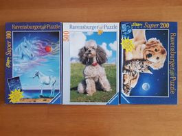 Puzzlemix 3 Puzzle , je 100/200/500 Teile