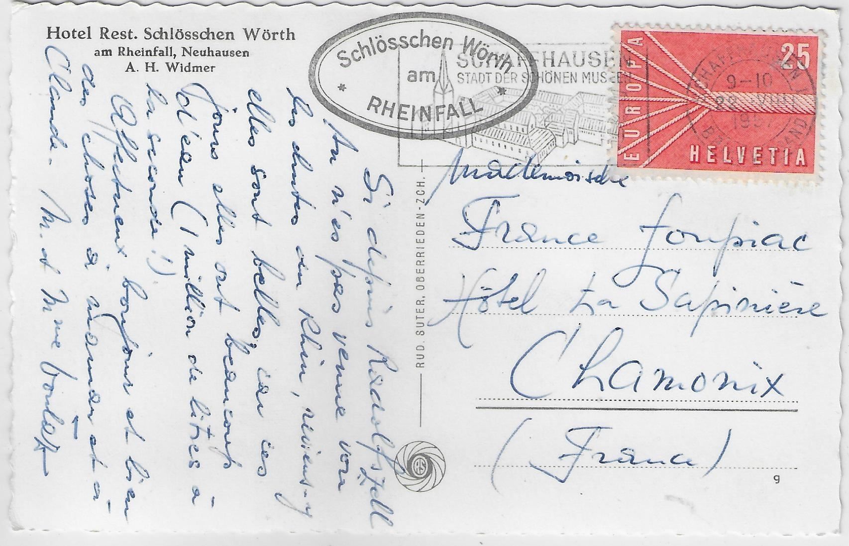 Cartoline postali: Rheinfall mit Schloss Laufen – Antico da Ettingen venduto da Kartenplanet 1
