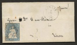 Schweiz 1854 STRUBEL Küblis Zizers