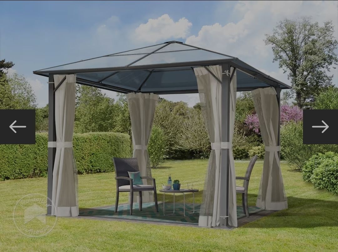 Tentes & Pavillons: Pavillon 3x3m mit Dach und Vorhängen – D'occasion à Windlach par lanuj