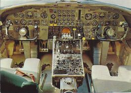 AVIATION, cockpit d'un DC-8