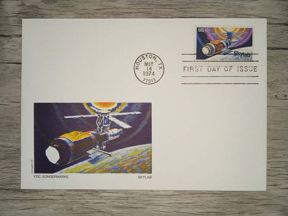 LU1 Enveloppe + Timbre USA 1974 Theme Space (Gebraucht) in Cousset für ...