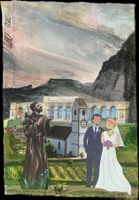 „ Original-Collage & Aquarell von Cordula Steffen, Art Brut