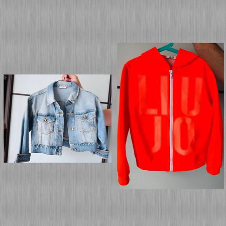 Liu Jo Jeansjacke Sweatshirt Hoodie Mädchen Gr. 130 / 140