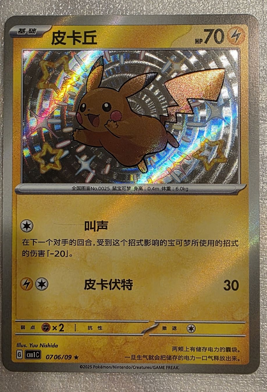 Pokémon Cartes à collectionner: Pikachu 07 06/09 – D'occasion à Contone par Dexx86