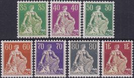 1933-34, 111z-176z (geriffeltes Papier) postfrisch K: 450.-+