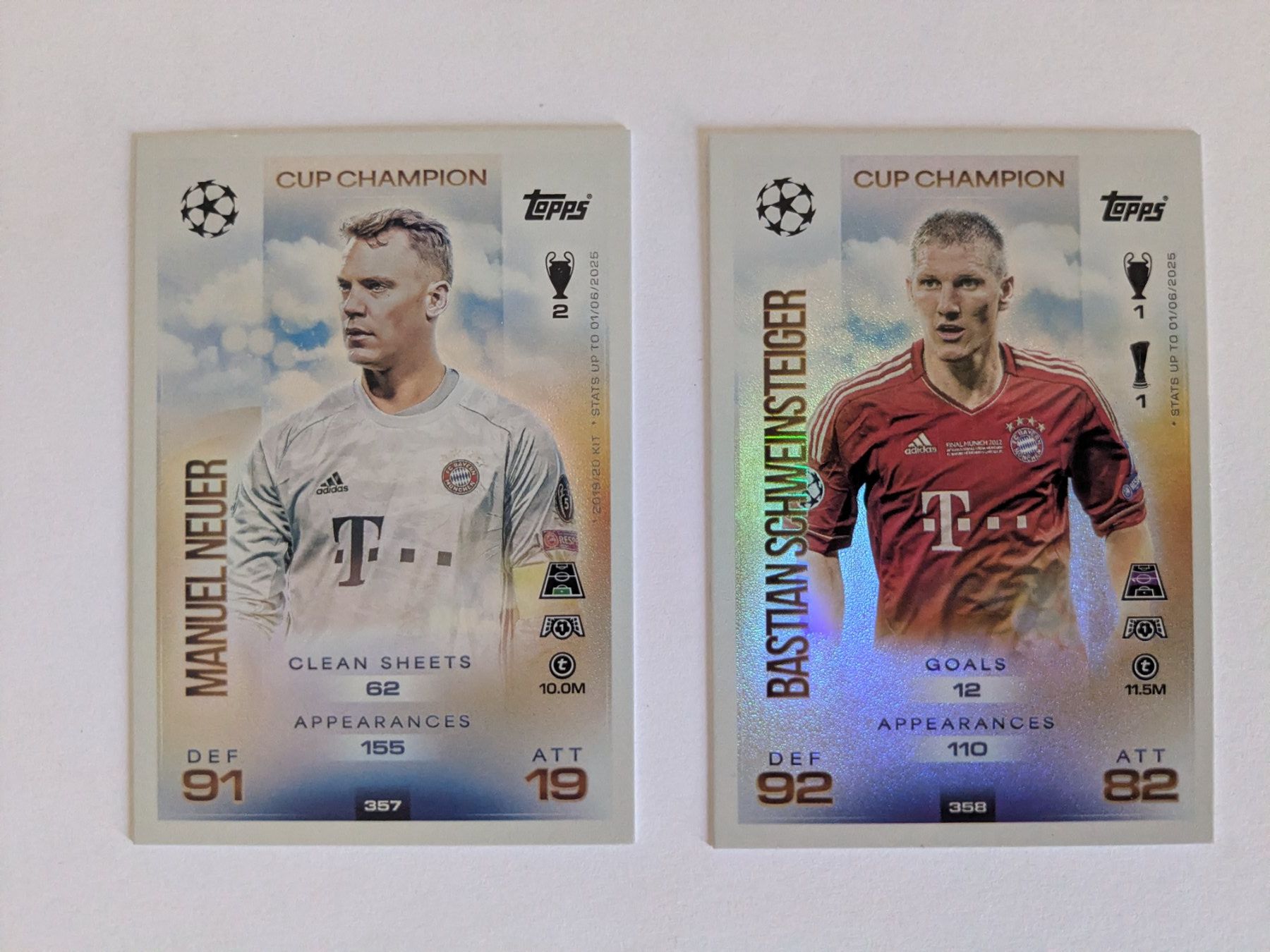 Topps Carte collezionabili: Topps Match Attax 25/26 Cup champion Neuer / Schweinsteiger – Nuovo (secondo la descrizione) da Genève venduto da x_m_2v65