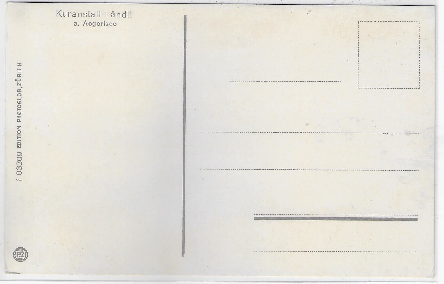 Cartoline postali: Kuranstalt Ländli a. Aegerisee - Litho – Usato da Ettingen venduto da Kartenplanet 1