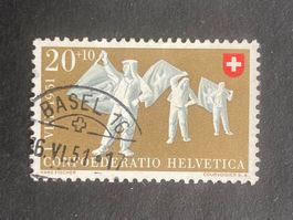 Schweiz 1951 Pro Patria 20 Vollstempel BASEL 16 16.VI.51