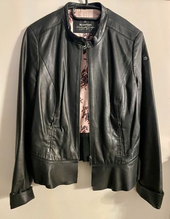 Milestone Lederjacke (Lamm) Gr. 40 schwarz NEU / ungetragen