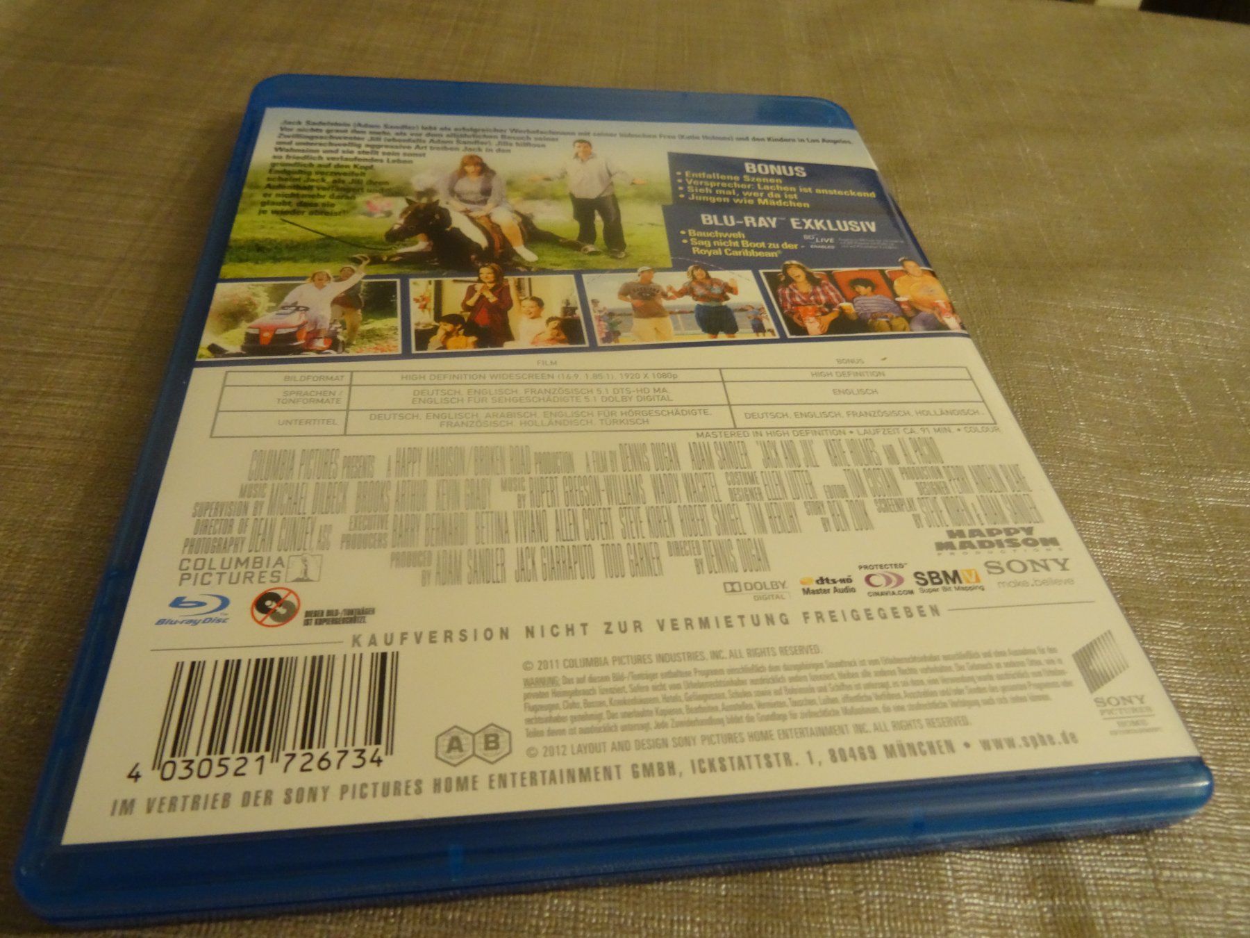 Tutti i DVDs: Blu-ray: Adam Sandler - Jack und Jill – Usato da Olten venduto da Disc-Verkauf 2