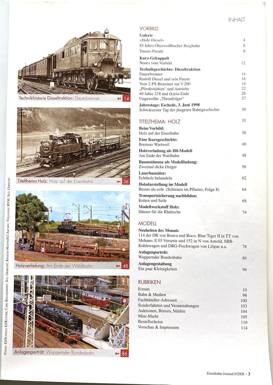 Riviste & Magazine: Eisenbahn Journal - 5 Hefte 2008 - Modellbahn-Ausgabe – Nuovo (secondo la descrizione) da Hünenberg venduto da Ecila 3
