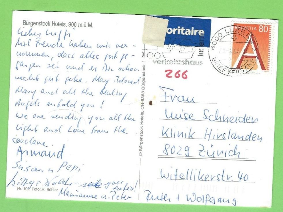 Cartoline postali: Bürgenstock Hotels – Usato da Zürich venduto da t24_de 1