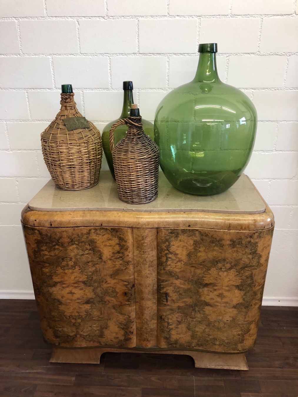 Tutte le decorazioni: Grosse Vintage Dekorationsflasche demijohn – Usato da Au ZH venduto da Daiga 2
