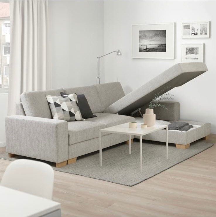 Ikea Divani: Gratis! IKEA SÖRVALLEN 3-Sitzer Sofa mit Hocker inkl. Staur. – Usato da Benglen venduto da Bobby21 4