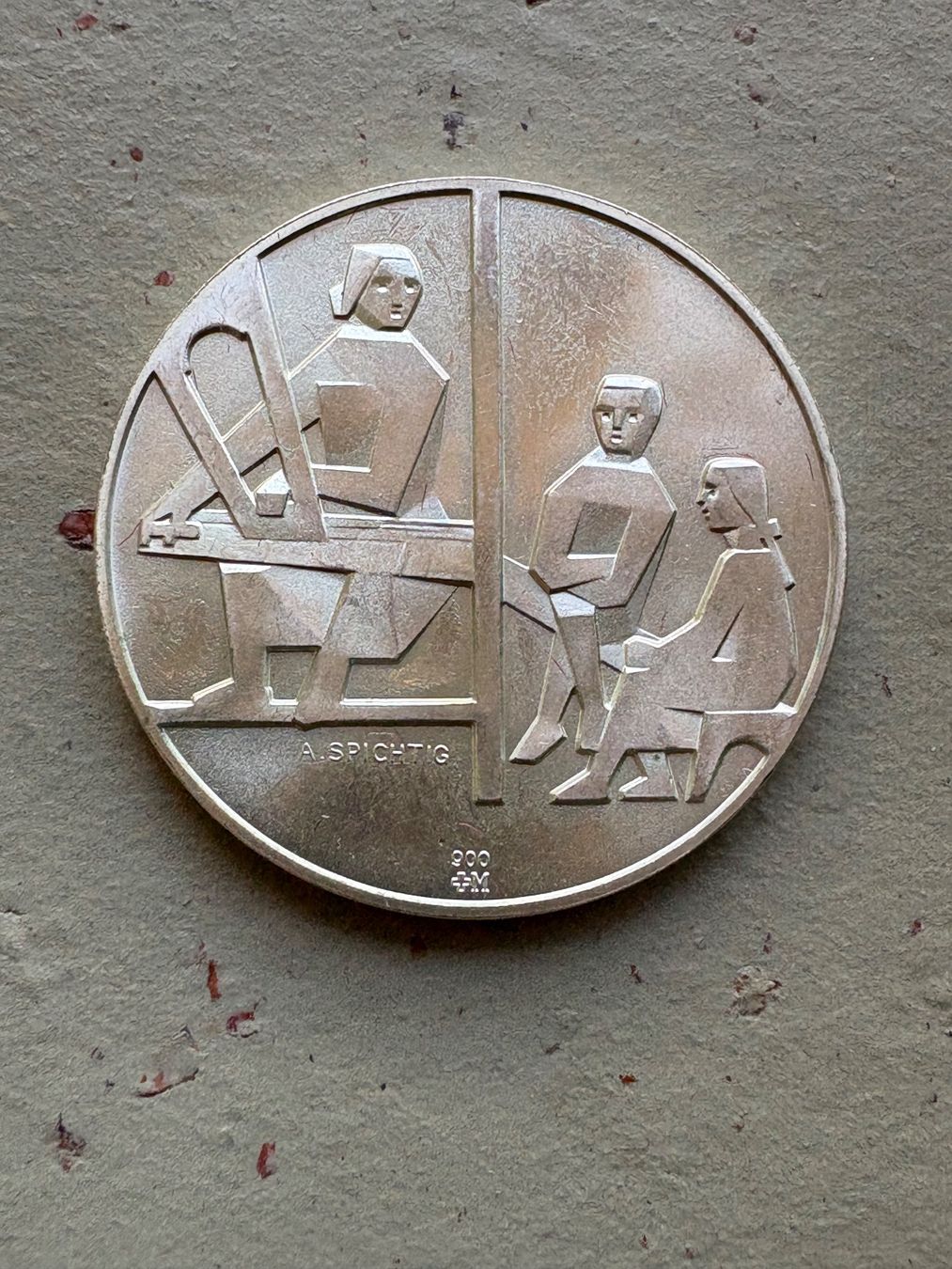 Medaillen: Silbermedaille Heinrich Federer 1966 – Gebraucht aus Zürich von mysilvercoin