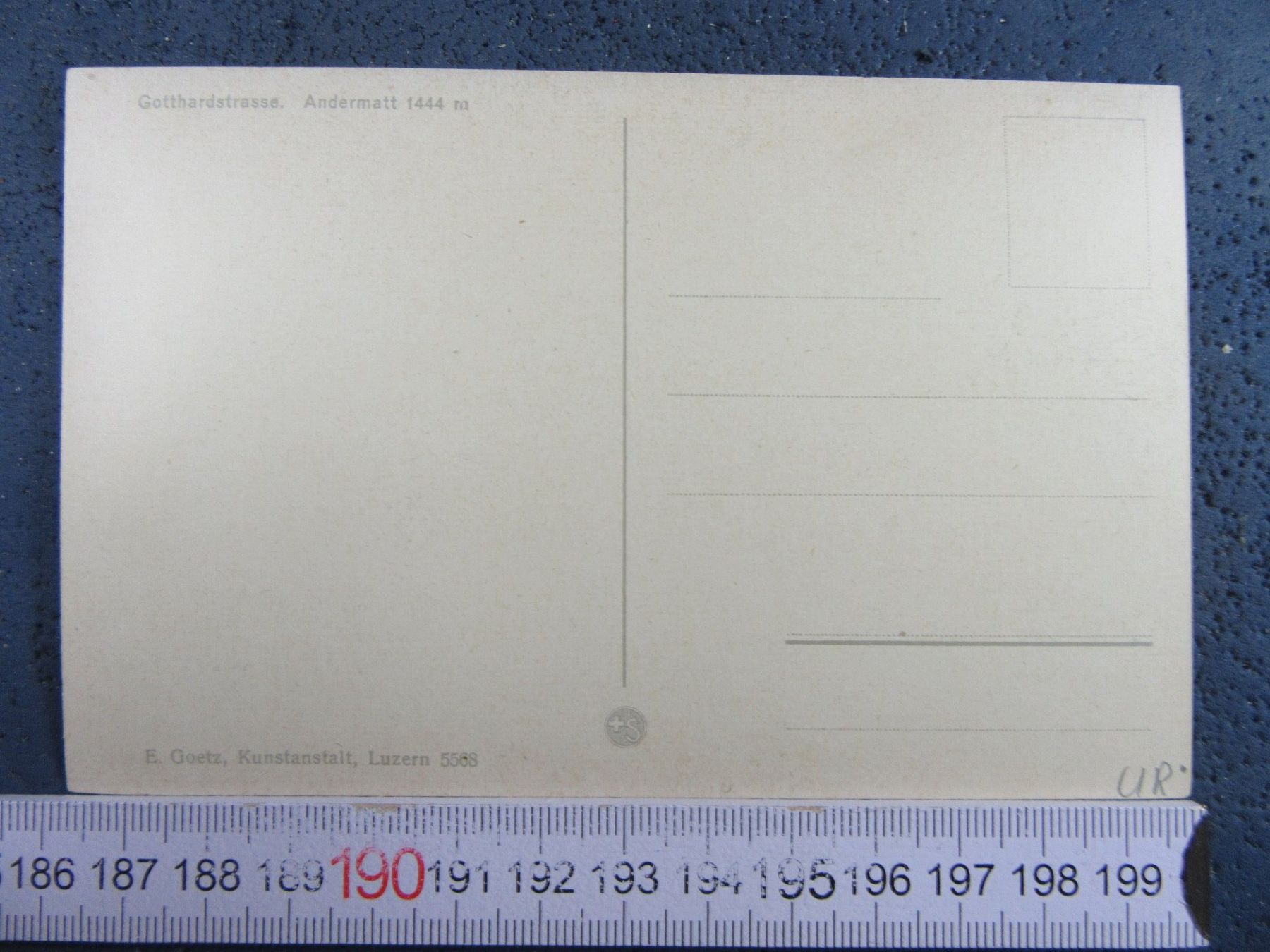 Cartoline postali: GOTTHARDSTRASSE ANDERMATT URI AK – Usato da Ettingen venduto da Hausi4711 1