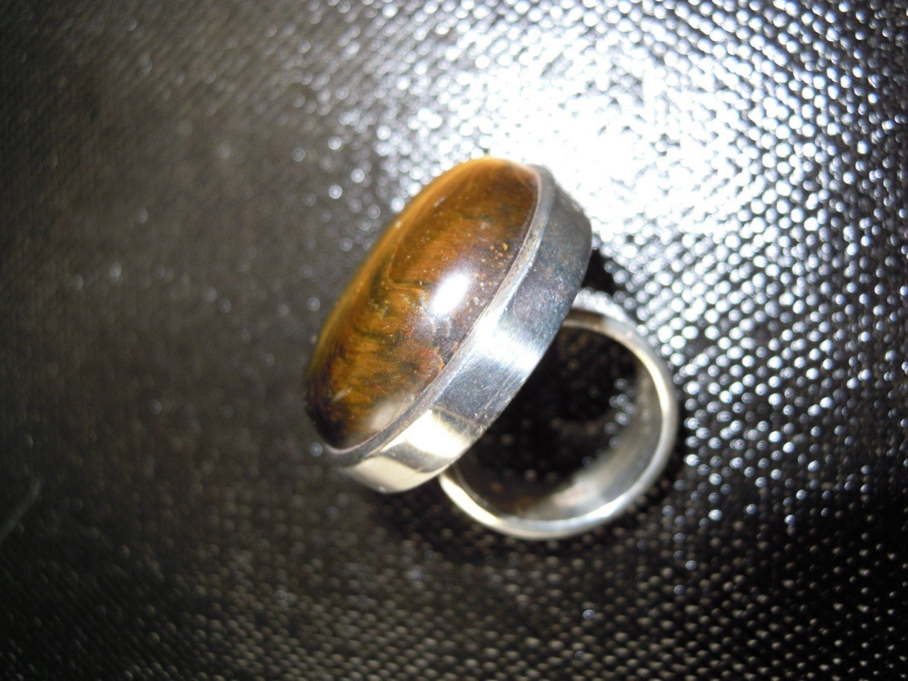 Anelli: Ring Silber/Tigerauge Durchm.55mm(int10) – Nuovo (secondo la descrizione) da Muri b. Bern venduto da Silberqualle 2