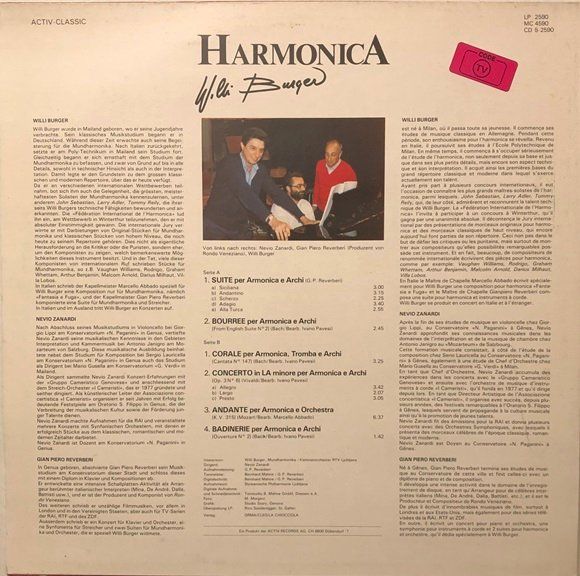 Dischi in vinile: Willi Burger - Harmonica (LP) – Usato da Grüningen venduto da azulamarillo_vinyl 1