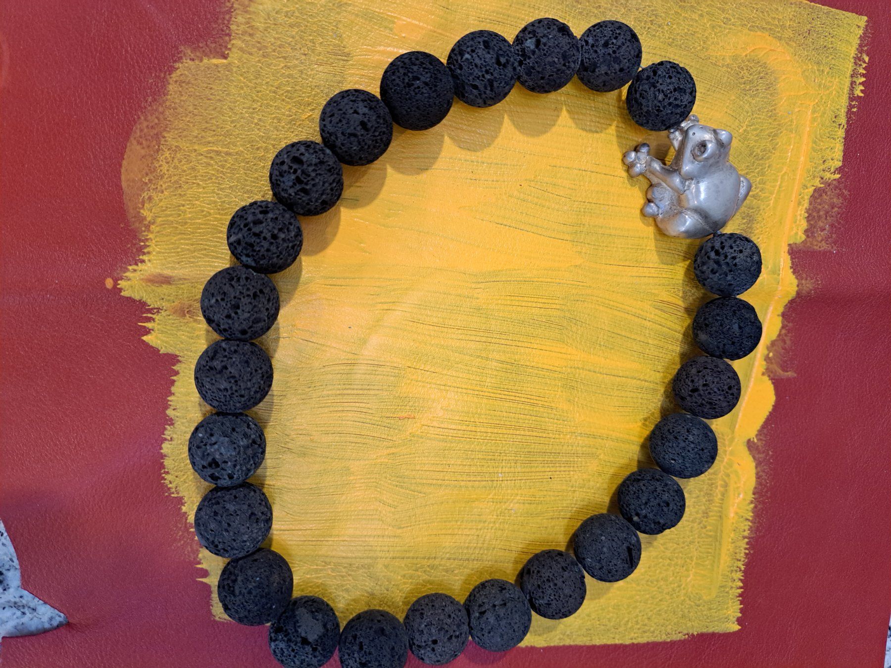 Catenine: Kette echte Vulkankette mit 100% Silberfrosch Gewicht 123gr – Nuovo (secondo la descrizione) da Zürich venduto da dorispinocchio 2