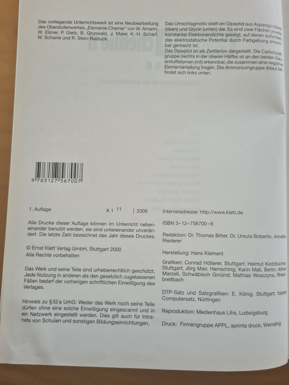 Libri: Elemente Chemie II Gesamtband – Usato da Oberwil BL venduto da Spieltopia 2