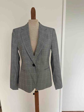 Damen Blazer grau kariert von Zara Grösse 38