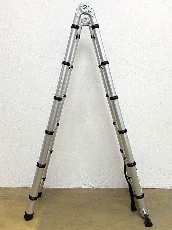 Scale: Teleskopleiter | 185cm | Aluminium | Silber – Usato da Wittenbach venduto da Restwert_St-Gallen 1