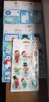 Neu 5 Bögen Wintersticker, Aufkleber mit Wintermotiven