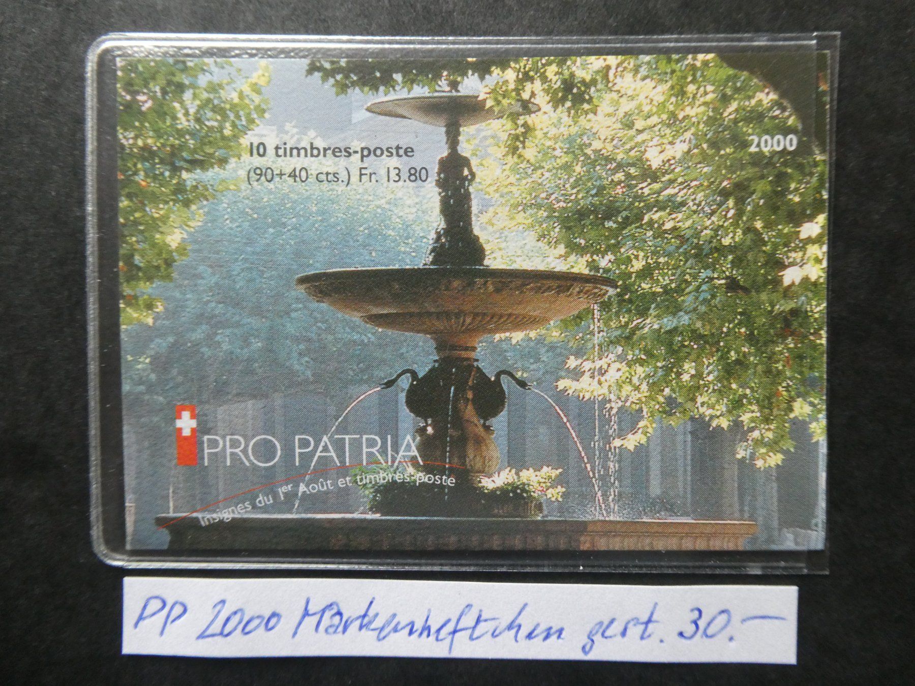Alle Briefmarken: Pro Patria 2000 Markenheftchen gestempelt – Gebraucht aus Lausen von Herbamare01