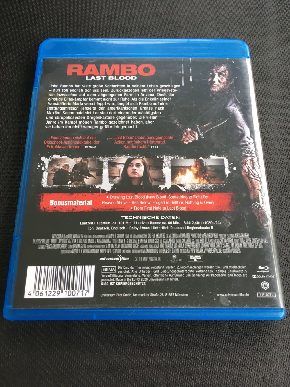 Alle DVDs: Rambo Last Blood [Blu-ray] – Gebraucht aus St.Gallen von MedienJoe 1
