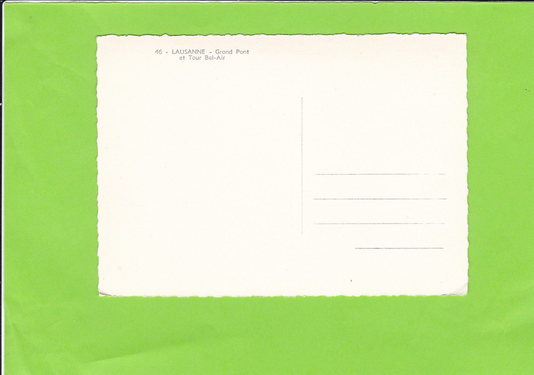 Cartoline postali: Lausanne, Grand pont--Oldtimer – Usato da St. Peterzell venduto da neckertal 1