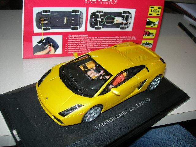Lamborghini Gallardo Slot Car gelb metallic * AUTOart 1:24 (Neu und ...