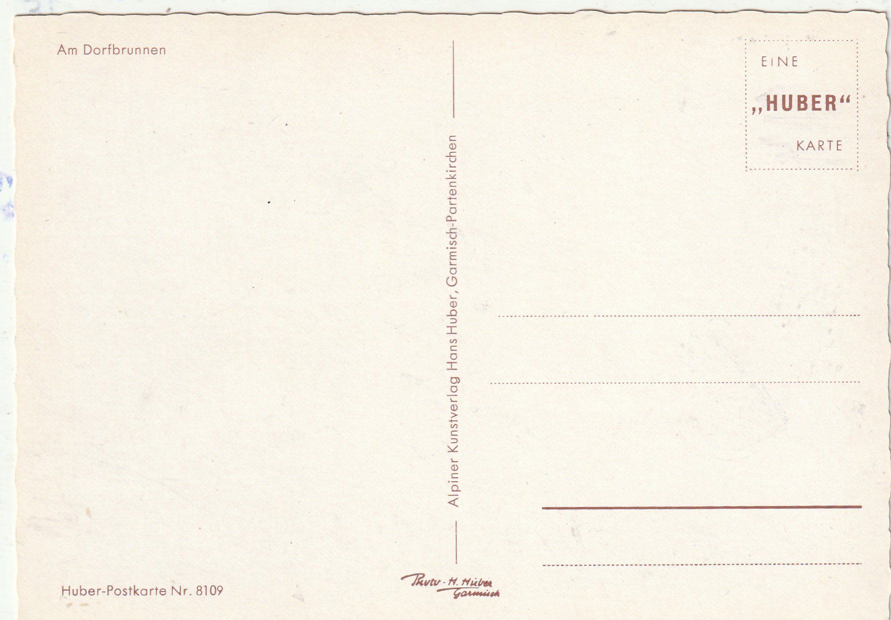 Cartes postales: Am Dorfbunnen – D'occasion à Lumbrein par made02 1