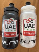 2 Elite Trinkflaschen UAE Team Emirates schwarz weiss