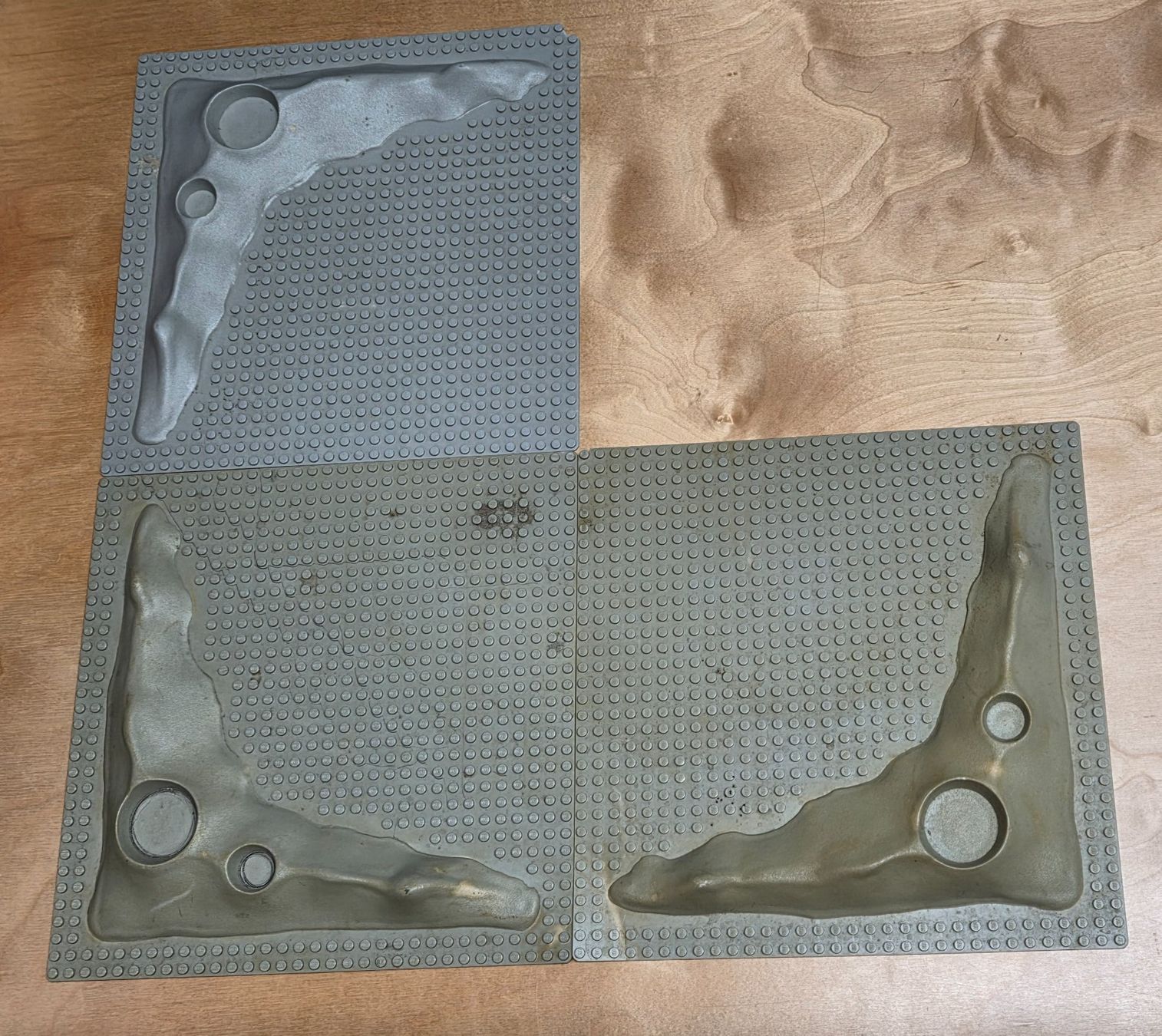 Lego Kit di costruzioni: Lego 3x Mondplatten / Kraterplatten – Difettoso da Basadingen venduto da tot_59zf