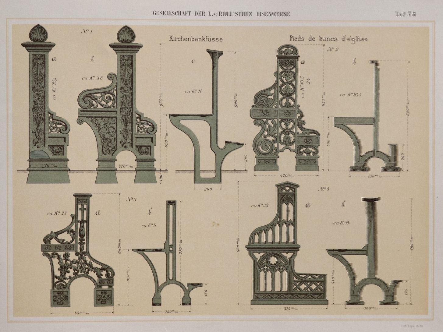 Bücher: ORNAMENT-GESELLSCHAFT VON ROLL,CLUS,1902 – Gebraucht aus Guensberg von Herzaktion 6