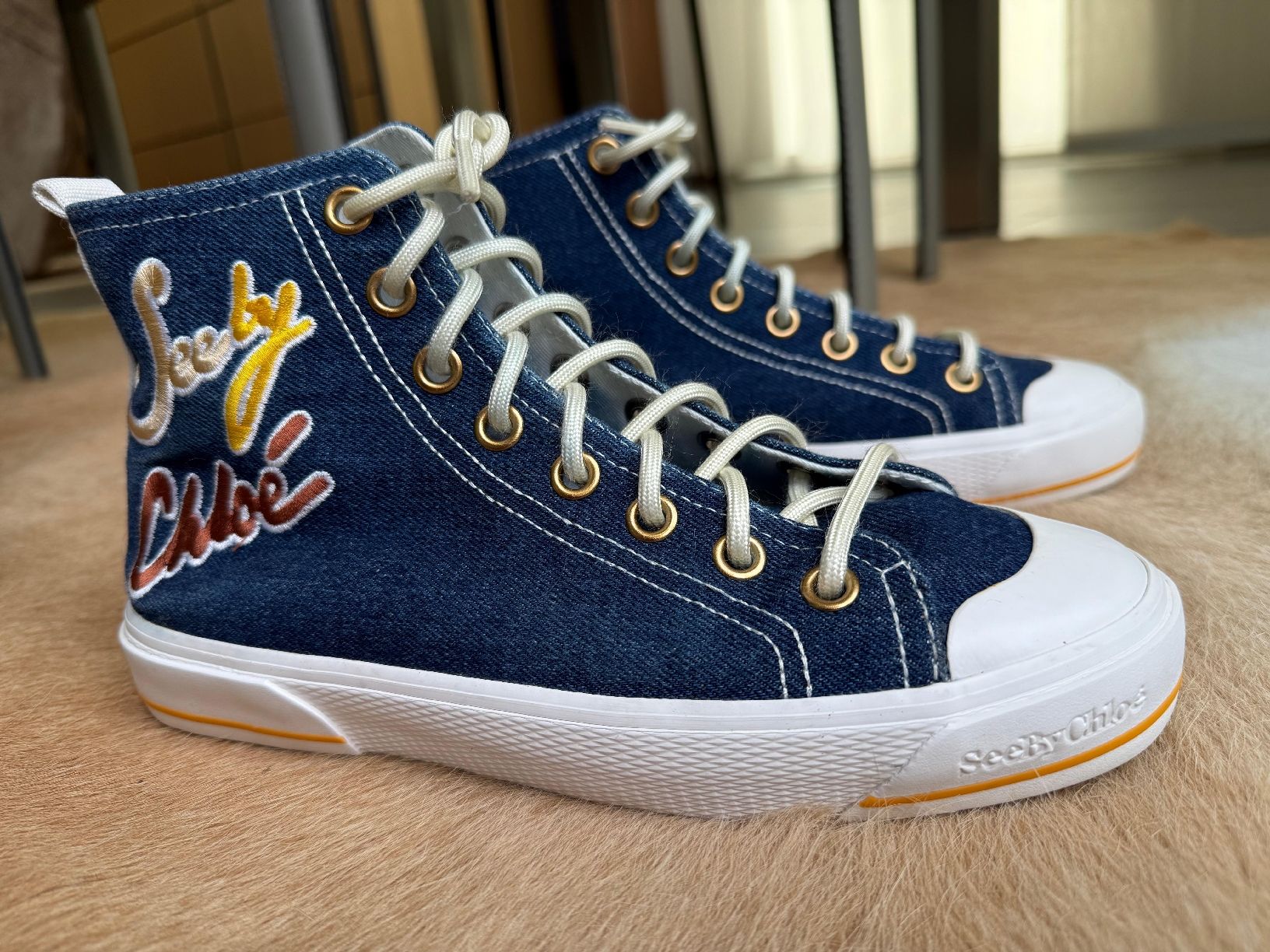 Chloé Scarpe da donna: Chloé Sneakers Baskets Schuhe Gr. 38 – Usato da Winterthur venduto da tim_cl8x