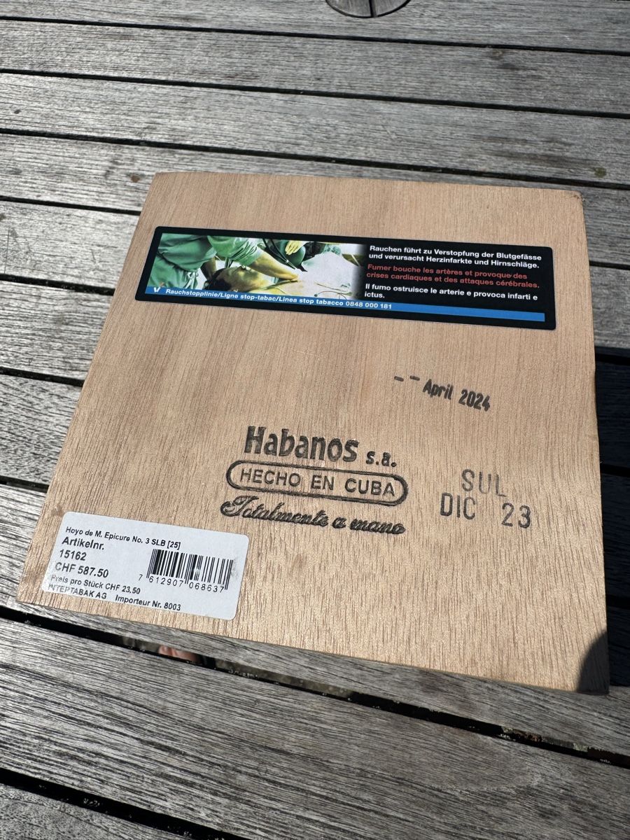 Sigari: Hoyo De Monterrey EPICURE No. 3 Cuba Zigarren – Nuovo e nell'imballaggio originale da kreuzlingen venduto da hel_v9zj 3