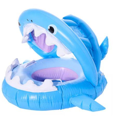 Salvagente: Bouée de piscine gonflable pour bébés en forme de requin – Usato da Saignelégier venduto da onekeystore 1